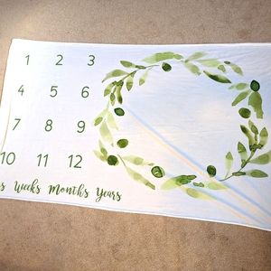 Baby monthly milestone blanket